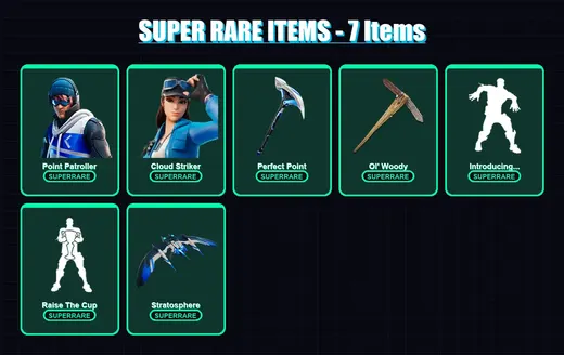 [PS4/PS5/XBOX/PC] | Point Patroller | Cloud Striker | Fade | Midas | Mandalorian | 76 skin | 60 pickaxe | 76 emote | 50 glider | Lv792