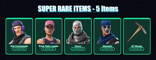 [PC/XBOX/PSN] | Sub Commander | Rose Team Leader | Havoc | Warpaint | Enforcer | 15 skin | 10 pickaxe | 12 emote | 14 glider | Lv152