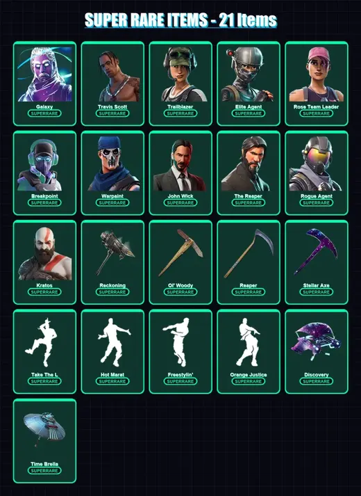 [SWITCH/PSN/PC] | Galaxy | Travis Scott | Trailblazer | Elite Agent | Rose Team Leader | 222 skin | 177 pickaxe | 152 emote | 149 glider | Lv2047