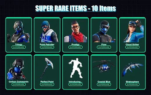 [PS4/PS5/XBOX/PC] | Trilogy | Point Patroller | Prodigy | Fixer | Cloud Striker | 27 skin | 27 pickaxe | 39 emote | 33 glider | Lv386 — Game account