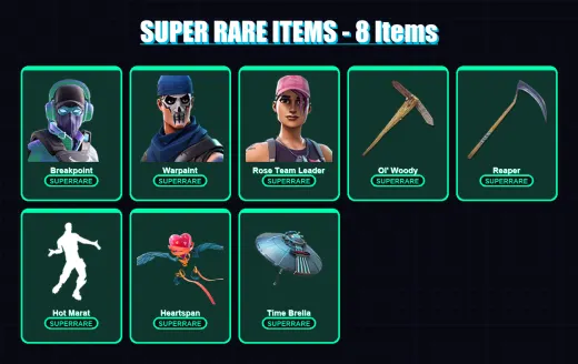 [PC/XBOX/PSN] | Breakpoint | Warpaint | Rose Team Leader | Catalyst | Luxe | 106 skin | 132 pickaxe | 107 emote | 125 glider | Lv1707