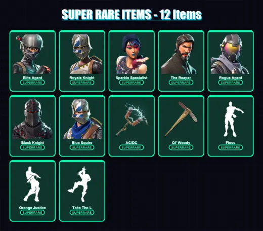 [PC/PSN] | Elite Agent | Royale Knight | Sparkle Specialist | The Reaper | Rogue Agent | 45 skin | 23 pickaxe | 43 emote | 31 glider | Lv440
