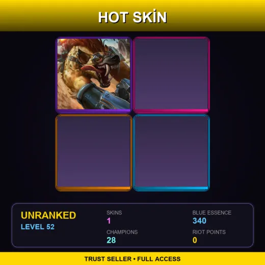 BR | Hyena Warwick | 1 Skin | 28 Champ | Lv52