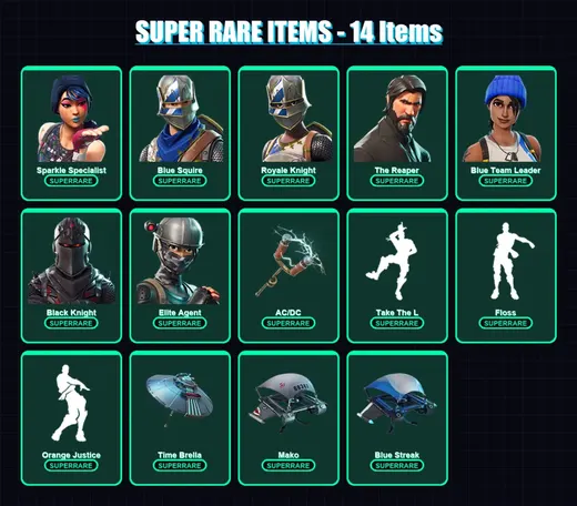 [PS4/PS5/XBOX/PC] | Sparkle Specialist | Blue Squire | Royale Knight | 15 skin | Lv857