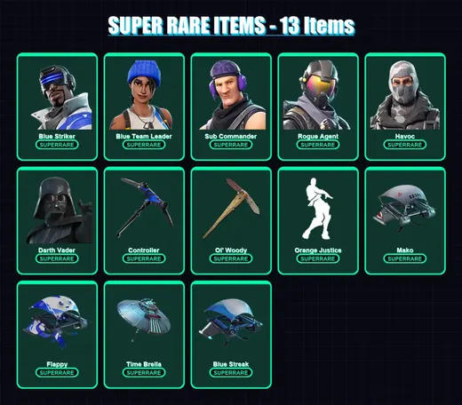 [PC] | Blue Striker | Blue Team Leader | Sub Commander | Rogue Agent | Havoc | 197 skin | 263 pickaxe | 203 emote | 183 glider | Lv4018 — Game account