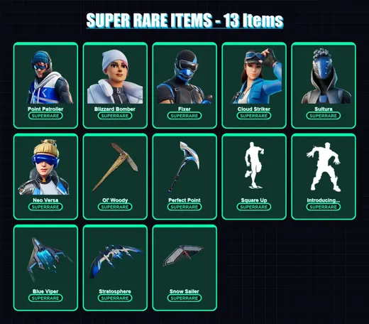 [PC/PSN] | Point Patroller | Blizzard Bomber | Fixer | Cloud Striker | Sultura | 75 skin | 90 pickaxe | 57 emote | 74 glider | Lv1057 — Game account
