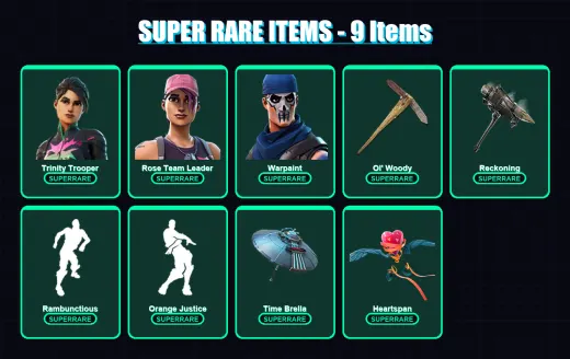 [PC/XBOX/PSN] | Trinity Trooper | Rose Team Leader | Warpaint | Ragnarok | Hybrid | 141 skin | 156 pickaxe | 140 emote | 137 glider | Lv2047