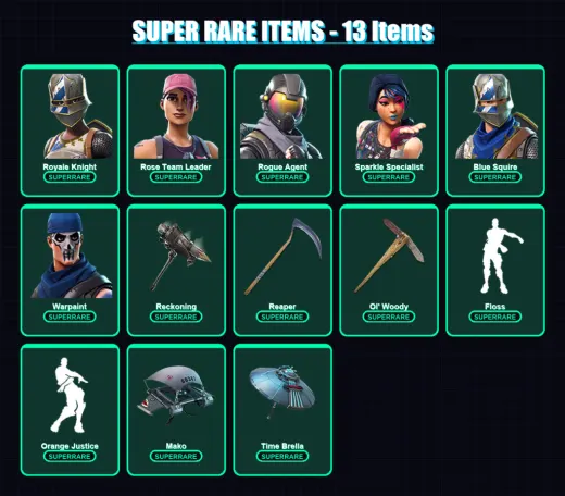 [PS4/PS5/XBOX/PC] | Royale Knight | Rose Team Leader | Rogue Agent | 113 skin | Lv3569