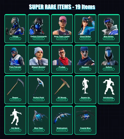 [PS4/PS5/XBOX/PC] | Trilogy | Carbon Commando | Rose Team Leader | 125 skin | Lv2439