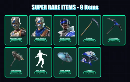 [PC/XBOX] | Royale Knight | Blue Squire | Blue Striker | Zenith | Ragnarok | 37 skin | 41 pickaxe | 49 emote | 45 glider | Lv554