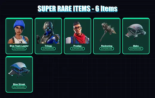 [PS4/PS5/XBOX/PC] | Blue Team Leader | Trilogy | Prodigy | A.I.M. | Lynx | 21 skin | 11 pickaxe | 25 emote | 25 glider | Lv476