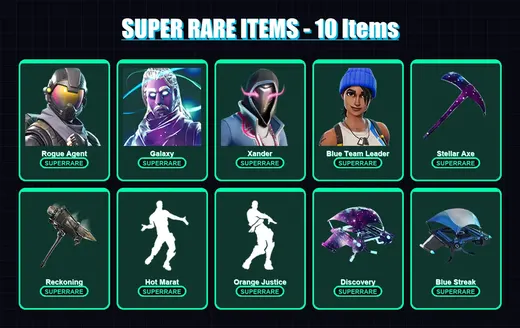 [PC/XBOX/PSN] | Rogue Agent | Galaxy | Xander | Blue Team Leader | Ragnarok | 38 skin | 34 pickaxe | 35 emote | 37 glider | Lv565