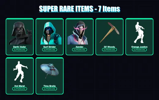[PS4/PS5/PC] | Darth Vader | Surf Strider | Xander | Singularity | The Scientist | 210 skin | 281 pickaxe | 196 emote | 246 glider | Lv4162