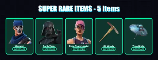 [PS4/PS5/XBOX/PC] | Warpaint | Darth Vader | Rose Team Leader | Deadpool | Ronin | 326 skin | 397 pickaxe | 292 emote | 302 glider | Lv6459