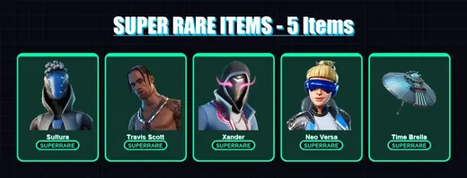 [PC/XBOX] | Sultura | Travis Scott | Xander | Neo Versa | Frozen Love Ranger | 81 skin | 103 pickaxe | 86 emote | 88 glider | Lv1523