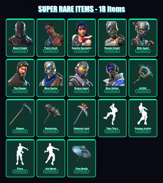 [PS4/PS5/XBOX/PC] | Black Knight | Travis Scott | Sparkle Specialist | 75 skin | Lv1169