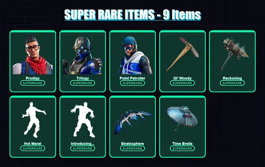 [PC] | Prodigy | Trilogy | Point Patroller | Eternal Knight | All Might | 80 skin | 152 pickaxe | 112 emote | 136 glider | Lv2476