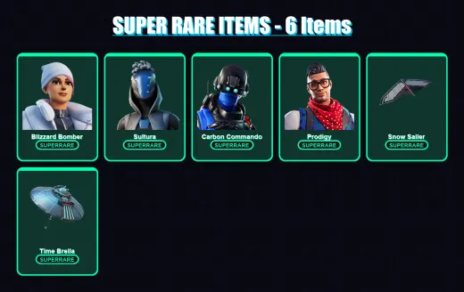 [PC/XBOX] | Blizzard Bomber | Sultura | Carbon Commando | Prodigy | Blackheart | 118 skin | 156 pickaxe | 138 emote | 132 glider | Lv2014