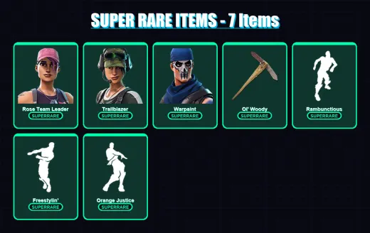 [PC/XBOX] | Rose Team Leader | Trailblazer | Warpaint | Valor | Carbide | 32 skin | 43 pickaxe | 38 emote | 45 glider | Lv690