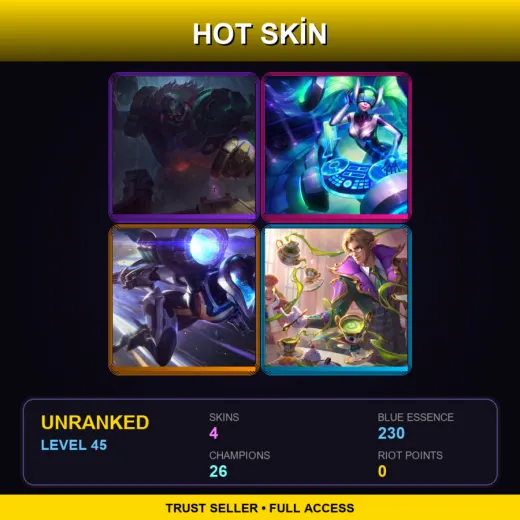 BR | Worldbreaker Sion | DJ Sona | Bullet Angel Kai'Sa | Cafe Cuties Vladimir | 4 Skin | 26 Champ | Lv45