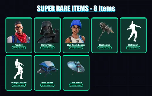 [PS4/PS5/XBOX/PC] | Prodigy | Darth Vader | Blue Team Leader | Midas | Deadpool | 97 skin | 141 pickaxe | 111 emote | 158 glider | Lv1841