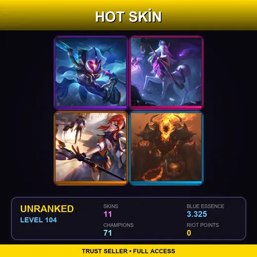 EUNE | Cosmic Blade Master Yi | Spirit Blossom Lillia | Battle Academia Lux | High Noon Thresh | 11 Skin | 71 Champ | Lv104