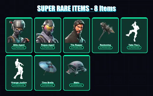 [PC/XBOX/PSN] | Elite Agent | Rogue Agent | The Reaper | Ronin | Valor | 57 skin | 52 pickaxe | 59 emote | 56 glider | Lv976