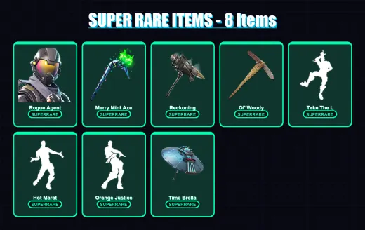 [PC/XBOX/PSN] | Rogue Agent | The Scientist | Fusion | Kado Thorne | Dark Voyager | 116 skin | 130 pickaxe | 149 emote | 100 glider | Lv1460