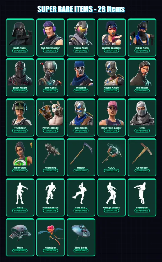 [PS4/PS5/XBOX/PC] | Darth Vader | Sub Commander | Rogue Agent | 396 skin | Lv4300