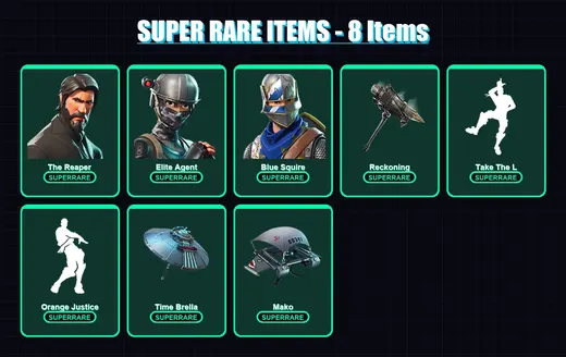 [PS4/PS5/XBOX/PC] | The Reaper | Elite Agent | Blue Squire | Era | Drift | 56 skin | 97 pickaxe | 77 emote | 88 glider | Lv1056