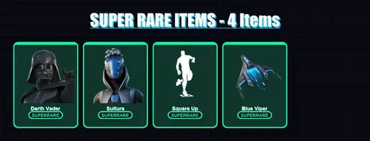 [PS4/PS5/XBOX/PC] | Darth Vader | Sultura | The Ageless | Spectra Knight | Twyn | 130 skin | 213 pickaxe | 139 emote | 170 glider | Lv3297