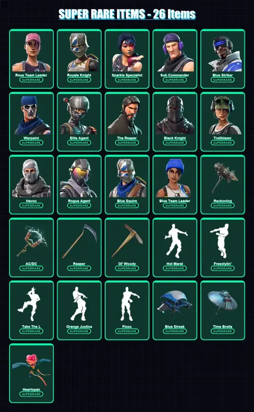[PS4/PS5/XBOX/PC] | Rose Team Leader | Royale Knight | Sparkle Specialist | 89 skin | Lv957 — Game account