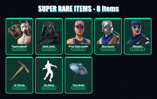 [PC/XBOX/PSN] | Psycho Bandit | Darth Vader | Rose Team Leader | Blue Squire | Warpaint | 170 skin | 217 pickaxe | 189 emote | 172 glider | Lv2929