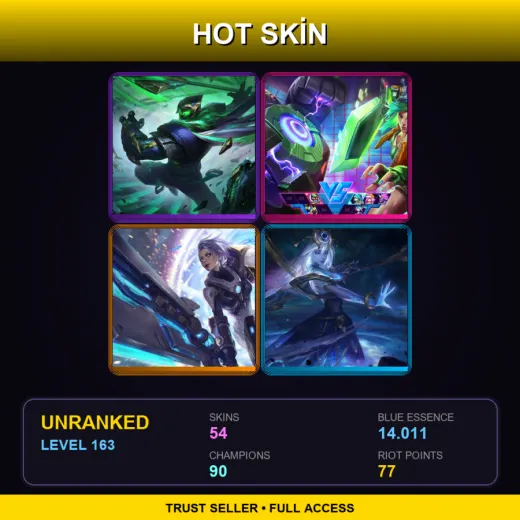 EUNE | Conqueror Jax | Arcade Riven | Pulsefire Riven | Cosmic Lux | 54 Skin | 90 Champ | Lv163