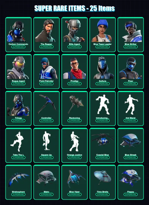 [SWITCH/XBOX/PSN/PC] | Carbon Commando | The Reaper | Elite Agent | 88 skin | Lv1514