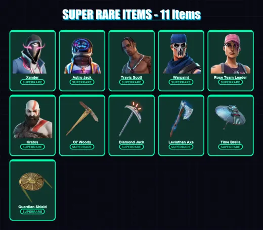 [PC/XBOX/PSN] | Xander | Astro Jack | Travis Scott | Warpaint | Rose Team Leader | 128 skin | 126 pickaxe | 112 emote | 99 glider | Lv1509