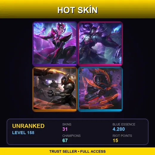 EUNE | Challenger Ahri | Spirit Blossom Thresh | PROJECT: Yi | PROJECT: Pyke | 31 Skin | 67 Champ | Lv158