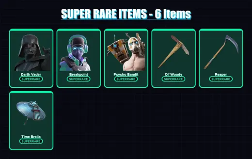 [PC] | Darth Vader | Breakpoint | Psycho Bandit | Raz | Era | 228 skin | 283 pickaxe | 172 emote | 216 glider | Lv3598 — Game account
