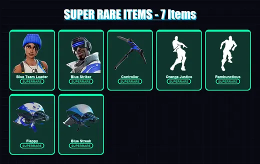 [PS4/PS5/XBOX/PC] | Blue Team Leader | Blue Striker | Drift | The Visitor | Enforcer | 17 skin | 11 pickaxe | 22 emote | 15 glider | Lv202 — Game account