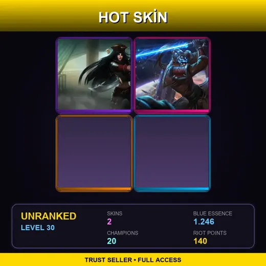 RU | Bilgewater Katarina | Chosen Master Yi | 2 Skin | 20 Champ | Lv30 — Bilgewater Katarina