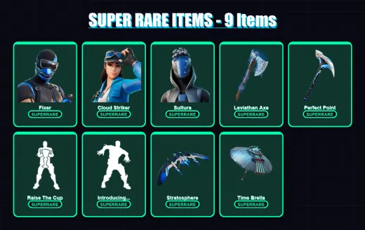 [PS4/PS5/XBOX/PC] | Fixer | Cloud Striker | Sultura | Mandalorian | Kymera | 68 skin | 86 pickaxe | 80 emote | 88 glider | Lv1318