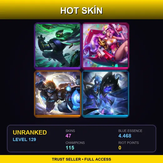 RU | Conqueror Jax | Spirit Blossom Master Yi | Spirit Blossom Darius | Cosmic Matriarch Bel'Veth | 47 Skin | 115 Champ | Lv129