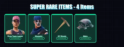 [PC/PSN] | Rose Team Leader | Warpaint | Era | Dupli-Kate | Gale | 74 skin | 152 pickaxe | 81 emote | 90 glider | Lv1844