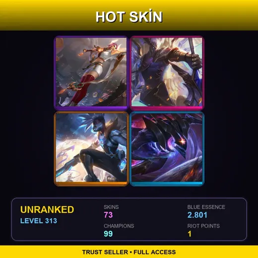 BR | Prestige Lunar Beast Fiora | Victorious Aatrox | Battle Academia Ezreal | Spirit Blossom Sett | 73 Skin | 99 Champ | Lv313