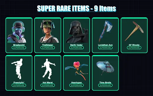 [PC/XBOX/PSN] | Breakpoint | Trailblazer | Darth Vader | Predator | The Ice King | 199 skin | 235 pickaxe | 172 emote | 174 glider | Lv2420