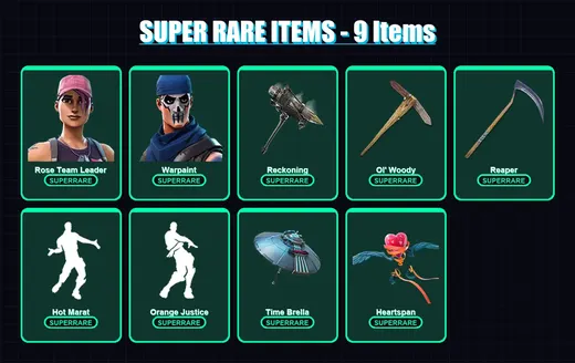 [PC/PSN] | Rose Team Leader | Warpaint | Frozen Raven | Zenith | The Ice King | 64 skin | 78 pickaxe | 80 emote | 74 glider | Lv1097