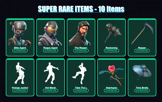 [PS4/PS5/XBOX/PC] | Elite Agent | Rogue Agent | The Reaper | Hybrid | Dark Voyager | 61 skin | 92 pickaxe | 79 emote | 99 glider | Lv1405