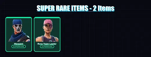[PC/PSN] | Warpaint | Rose Team Leader | Ronin | Reboot Man | FIRE Master Kai | 128 skin | 166 pickaxe | 145 emote | 90 glider | Lv1513