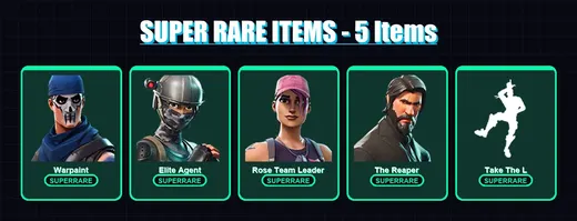 [PC/XBOX/PSN] | Warpaint | Elite Agent | Rose Team Leader | The Reaper | Dark Voyager | 12 skin | 6 pickaxe | 8 emote | 7 glider | Lv35 — Game account
