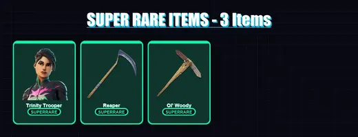 [PC/PSN] | Trinity Trooper | Valeria | Frozen Raven | Frozen Love Ranger | Hades | 195 skin | 227 pickaxe | 161 emote | 124 glider | Lv4850
